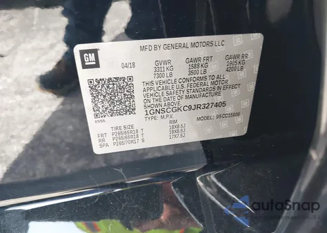 2018 Chevrolet Suburban Ls from USA, damaged, VIN 1GNSCGKC9JR327405